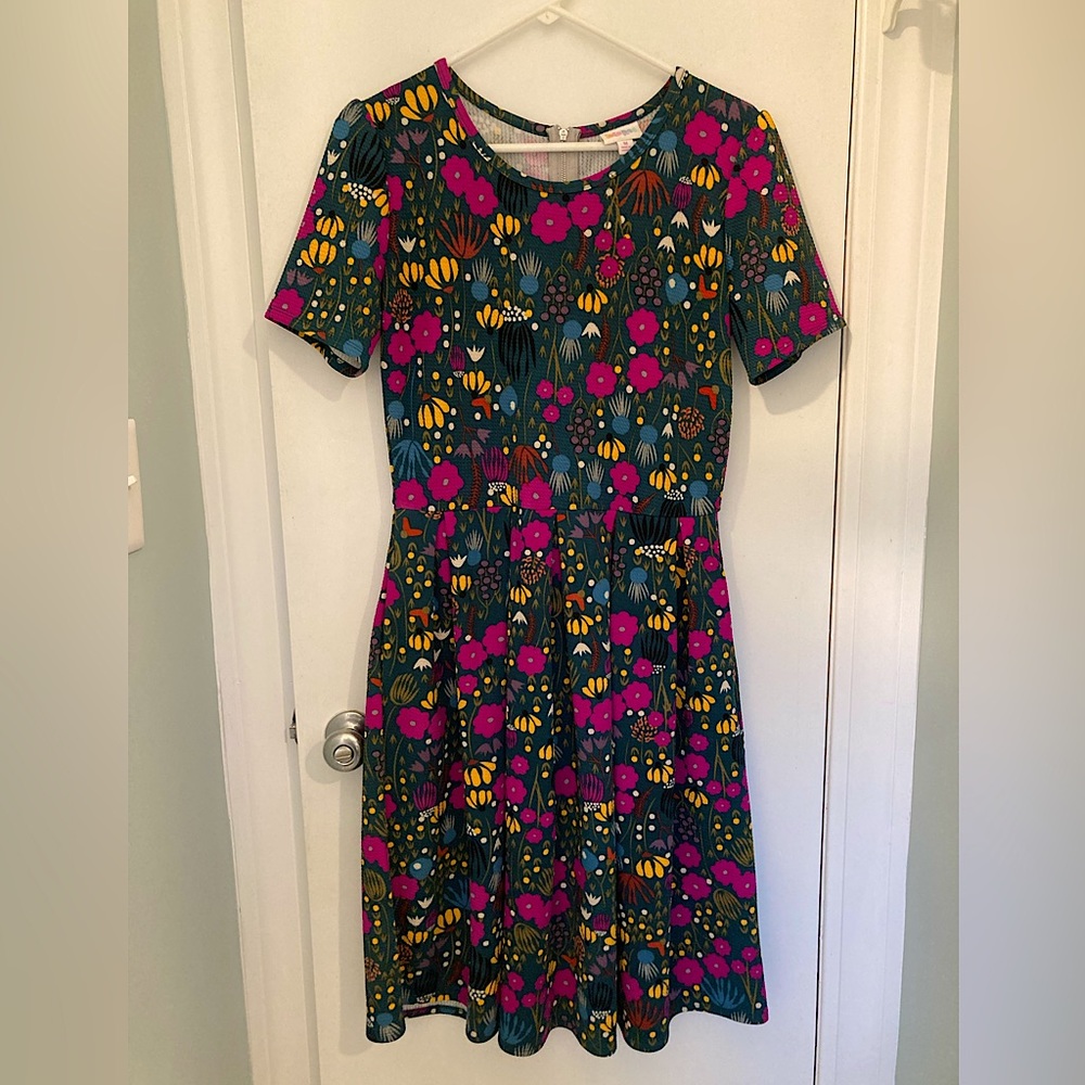 LuLaRoe Floral Amelia Dress